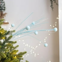 Neoyler Christmas Tree Decorations Christmas Tree Lights Outdoor Christmas Decorations with Soft Lightweight Plastic Foam Balls Festive Holiday Party Supplies Versatile Photo Props 15.7in Light Blue