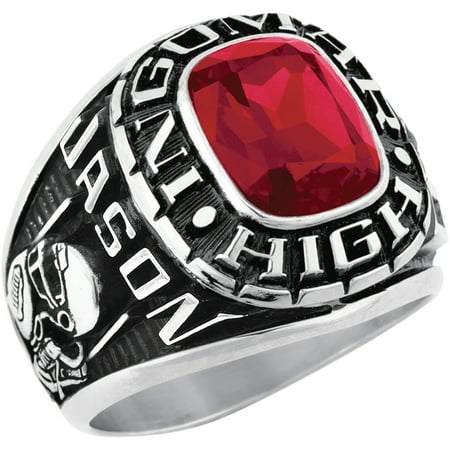 Keepsake Personalized Men's Square Class Ring for High School and College
