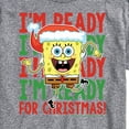 thumbnail image 3 of SpongeBob SquarePants - I'm Ready For Christmas - Men's Short Sleeve Graphic T-Shirt, 3 of 6