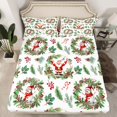 thumbnail image 2 of Castle Fairy 4-Piece King Sheet Set - Santa Claus (Xmas), 2 of 7