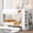 White, variant on Full Size Bunk Bed In Gray With Storage Benefits - 2 Drawers And Multi-layer Cabinet For A Comfortable ' Play Area Over Well-designed Bedroom