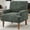 Army Green, variant on Shaiailed 27" Wide Dark Gray Accent Chair,Modern Decorative Chairs with Corduroy Fabric,Upholstered Accent Chair with Solid Wood Legs,Bedside Chairs for Living Room