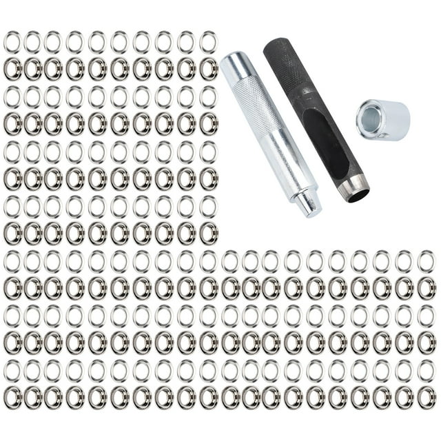 Grommets Eyelets Sets, Durable 100 Set Unique Pattern Grommet Kit, For Clothes Crafts Shoes Bag