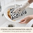 thumbnail image 5 of 2 Pcs Funny Kitchen Towels,Black Cartoon Unicorn Flower Leaf Pattern Microfiber Dish Towels,Kitchen Tea Towels,Kitchen Towel Set (18" X 26"), 5 of 7