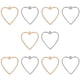 thumbnail image 1 of 10 colgantes de resina con bisel: biseles colgantes en forma de corazón de acero inoxidable para bisutería, marcos huecos de resina para manualidades, dijes para collares y bisutería., 1 of 7