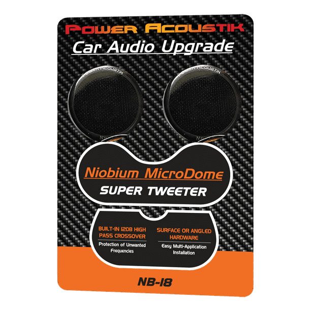 Power Acoustik NB-18 200 Watt Max Super Tweeter for Car