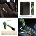 thumbnail image 4 of Yuyamidu Frog Car Seat Cover Full Set of 14 Palm Leaves Steering Wheel Cover Seat Belt Covers Car Center Control Cover Gabage Bag Rearview Mirror Cover Handbrake Cover Set Coasters, Green, 4 of 7