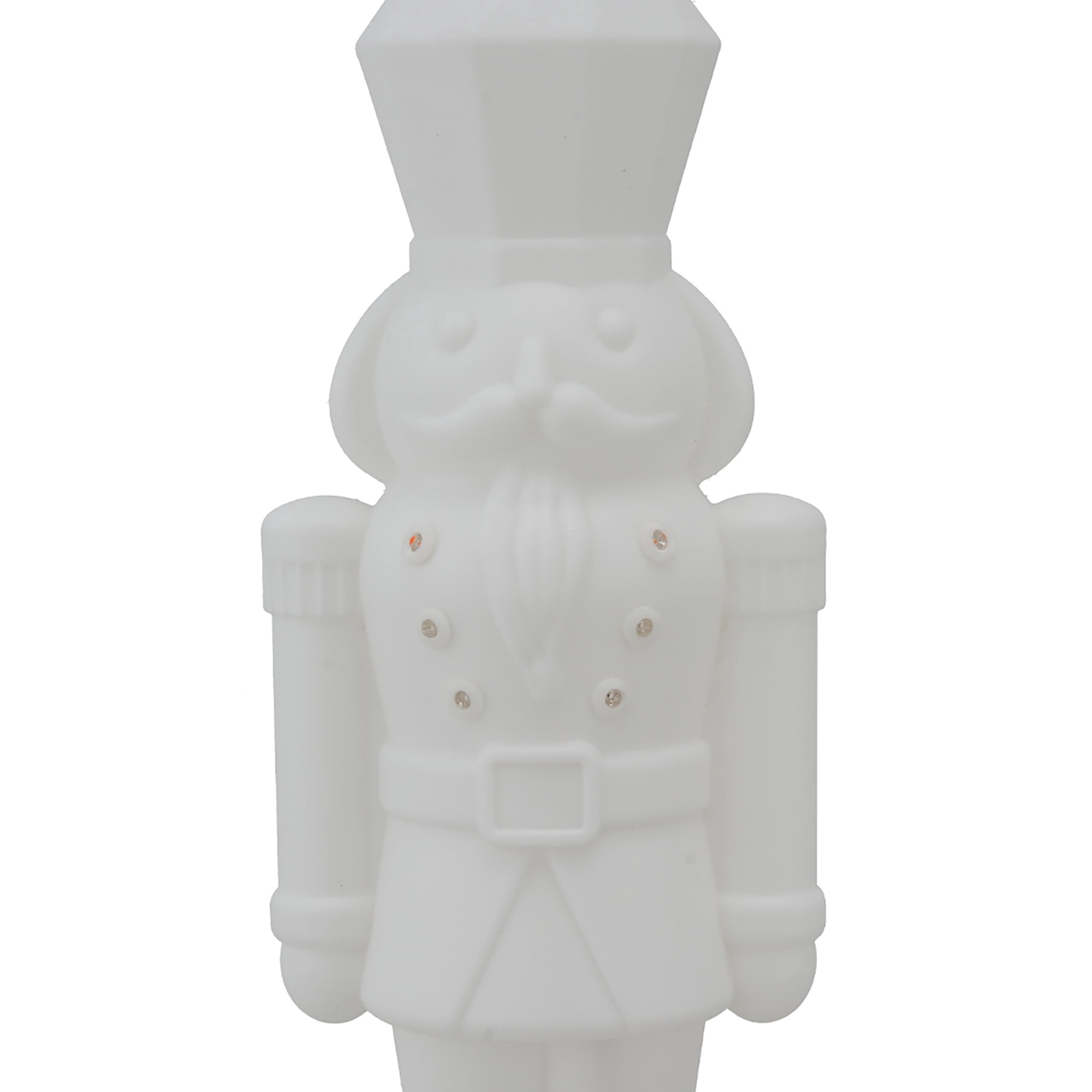 Light-Up Blow Mold Paint-it-Yourself Nutcracker Christmas Decoration, White, 11", by Holiday Time