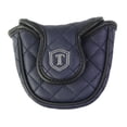 thumbnail image 3 of Funda protectora elegante para cabeza de palo de golf, de cuero sintético, para la mayoría de palos de golf azul oscuro, 3 of 8
