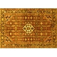 thumbnail image 1 of Ahgly Company Machine Washable Indoor Rectangle Persian Yellow Traditional Area Rugs, 6' x 9', 1 of 4