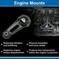 thumbnail image 3 of Unique Bargains 1 Pcs No.113601HC0C/113601HC3C Montaje del motor para Nissan Note E2 HE12 HR12DE EM57 2017-2020 para Nissan Almera 2014-2019 Montajes del motor traseros, 3 of 7