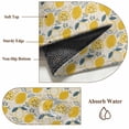 thumbnail image 2 of Summer Lemons Bathroom Rug Washable 2x3 Entryway Rug Non Slip Modern Botanical Leaves Vintage Front Door Mat Low Pile Indoor Doormat Throw Floor Carpet for Kitchen Bedroom Entrance, 2 of 8