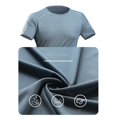 thumbnail image 5 of Men Summer Tops Polyester Spandex Long Sleeve Shirts Ling Sleeve Long Top Tan Short Men Spa Shirt Pack Athletic T Shirt Juniors Active Shirts Mens Fitted Small Navy 2XL, 5 of 7
