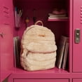 thumbnail image 2 of Jessica Simpson Mini Plush Backpack for Women for Going Out, Work, Commuting & Traveling in Strawberry Cream, 2 of 6