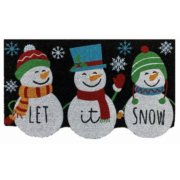Briarwood Lane Snowman Trio Coir Doormat