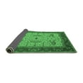 thumbnail image 2 of Ahgly Company Indoor Round Oriental Emerald Green Industrial Area Rugs, 7' Round, 2 of 4