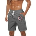 thumbnail image 2 of Goodtrade8 Summer Swimming Trunks for Men 4th of July Board Shorts Swimwear Vacation Big and Tall Independence Day Pockets Holiday Mens Shorts American Flag,Size: XL, 2 of 5