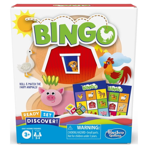Ready Set Discover Bingo Game for Kids Ages 3 , Game for 2-4 Players (Walmart Exclusive)
