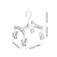 thumbnail image 3 of EGNMCR Storage Bins, Storage Containers Pants Rack Pants Clip Household Non Marking Non Slipping Foldable Hanging Pants Skirts Special Multi Clip Drying Hanger Plastics pants hanger, 3 of 6