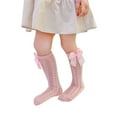 thumbnail image 5 of Biekopu Toddlers Knee-high Stockings Baby Girl Socks Bow Cotton Mesh Breathable Socks Summer Bow Hollow Spanish Style Long Socks, 5 of 9