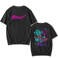 thumbnail image 1 of MVPCLO T-shirt Singe Boom Jinx Arcane Série Télévisée Hot Game Impression T-Shirts Coton Haute Qualité Col Rond Tee-shirt Manches Courtes Unisexe Tee,L,411mm202161-noir, 1 of 5