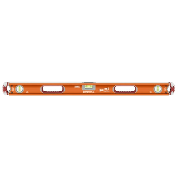 Swanson Savage 36-inch Aluminum Magnetic Box Beam Level with Gelshock End Caps, Contractor Series Model SVB36M
