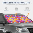 thumbnail image 2 of Lsque Magic Mushrooms 2 PCS Windshield Sun Shade | CarFoldable Window Covers | Car Accessories Reflect UV for Universal Cars SUV Truck | Medium, 2 of 7