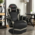 thumbnail image 6 of Goplus Massage Gaming Recliner Reclining Racing Chair Swivel Gray, 6 of 12