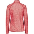 thumbnail image 3 of Holloway Sportswear M Womens Electrify Coolcore® 1/2 Zip Pullover Scarlet Heather 222774, 3 of 5