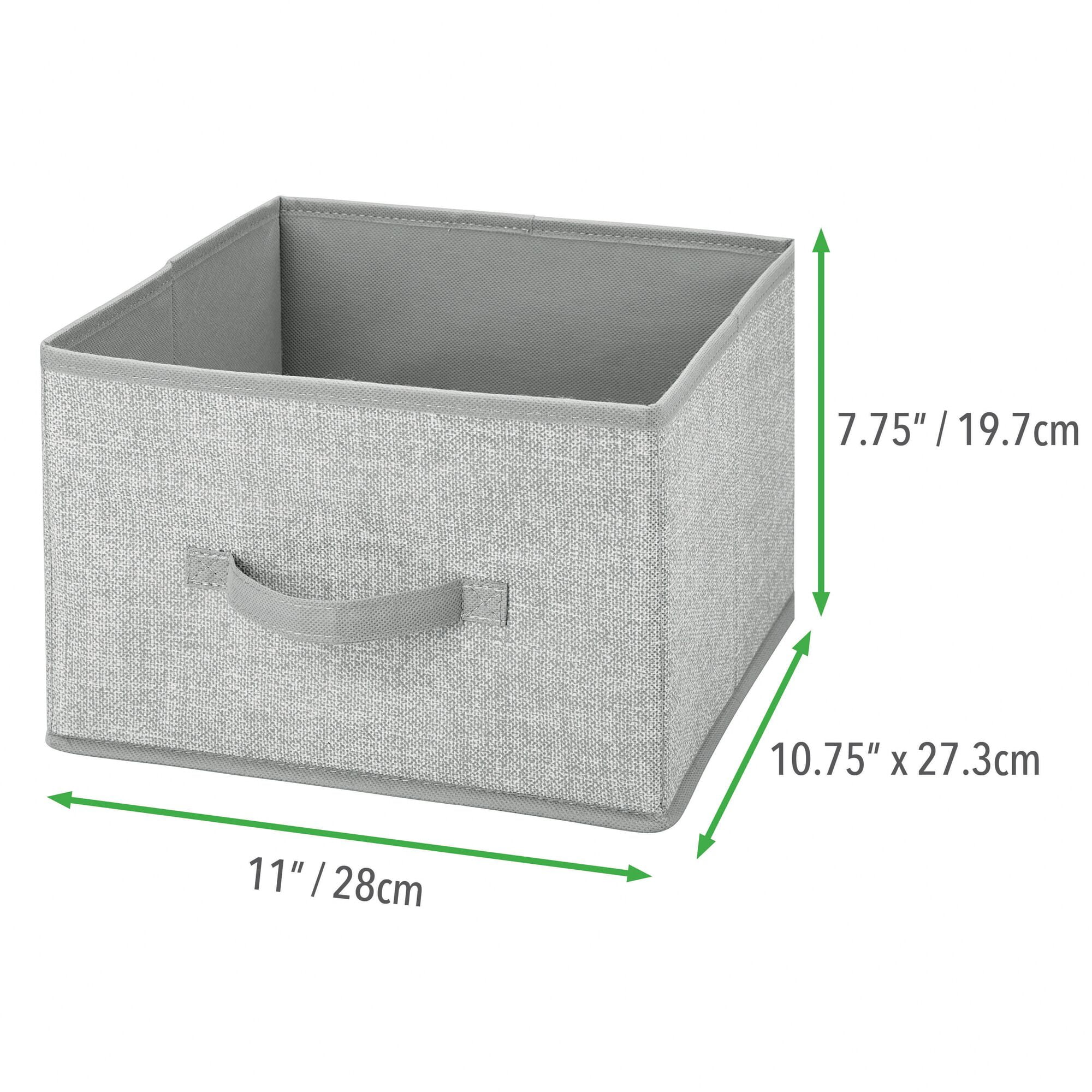 Portable Storage Basket  Rectangular Fabric Transport Organizer Bin Box 1 Pack