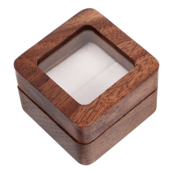 Luxshiny Small Wood Box with Lid Perfect for Storage Engagement and Wedding Use