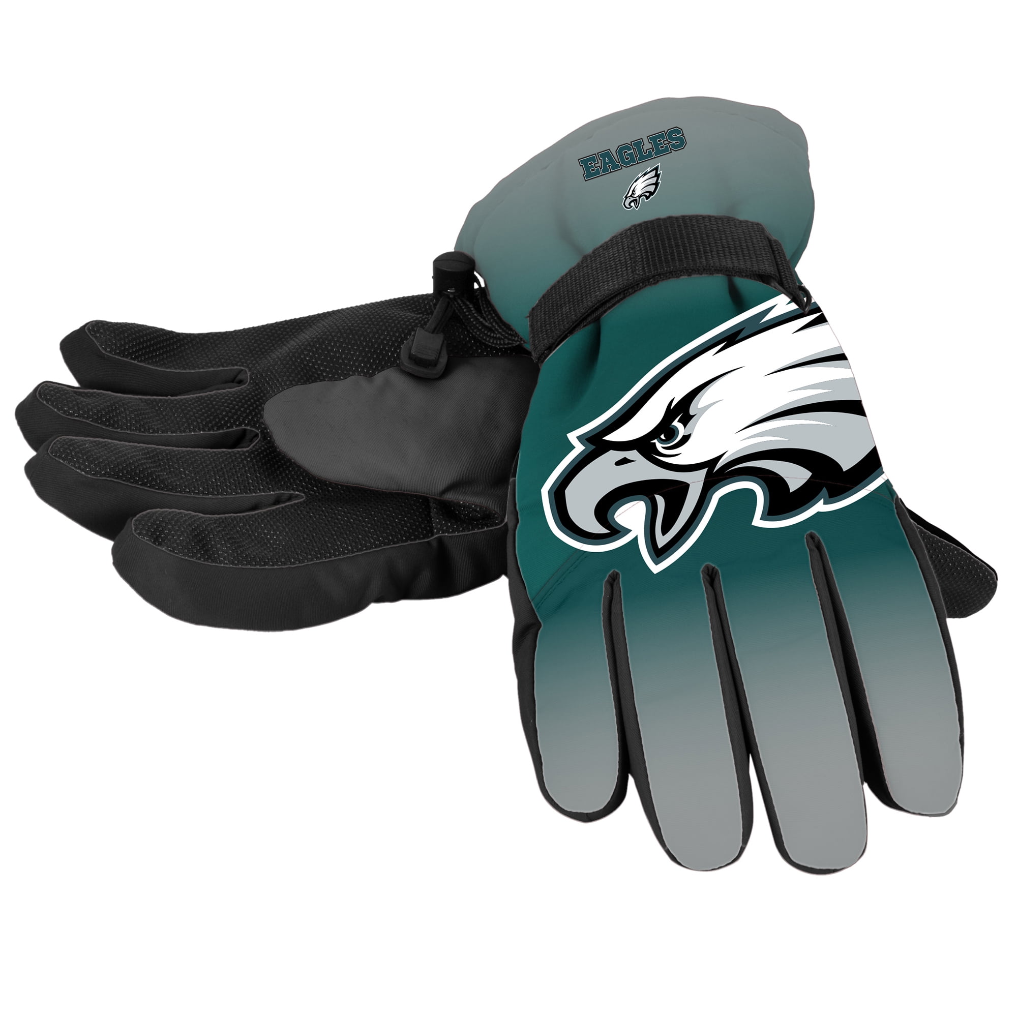 Forever Collectibles NFL Gradient Big Logo Insulated Gloves-Small Medium, Philadelphia Eagles by Forever Collectible