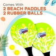 thumbnail image 7 of Sunlite Sports Beach Paddle Game Set, 2 Paddles and 2 Balls, Perfect for Backyard Fun or Outdoor or Beach or Lawn - Green, 7 of 7