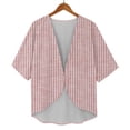 thumbnail image 6 of BODOAO Kimono Cardigans for Women Women's Chiffon Short Sleeve Open Front Cardigan Lightweight & Breathable Summer Cover Up for Casual & Wear Red Xxl, 6 of 7