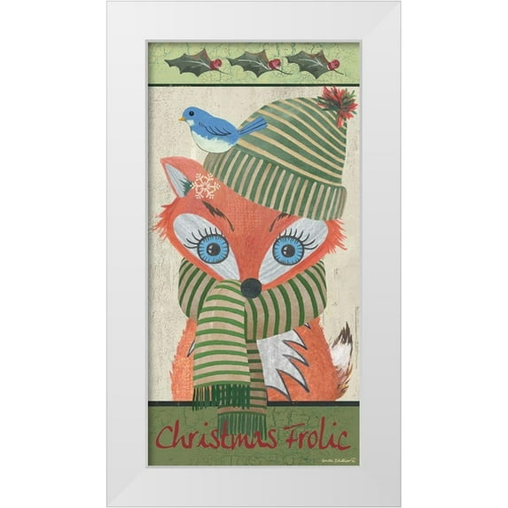 Phillips, Anita 9x14 White Modern Wood Framed Museum Art Print Titled - Christmas Frolic