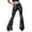 A-White8, variant on Women's Heart Print Flare Pants High-Waist Stretch Bell-Bottom Trousers Retro Casual & Party Bottoms