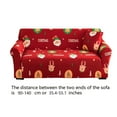 thumbnail image 3 of Elastic Sofa Cover 3 Seater Milk Silk, Full Wrap Stretch for 195-230cm Couch, Printed Pattern for All Season Protection, Machine Washable Slipcover for Living Room, 3 of 8