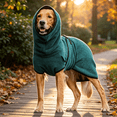 thumbnail image 5 of Warm Winter Fleece Dog Turtleneck Coat, Cozy Adjustable Pet Jacket Vest for Indoor Outdoor Use, Outfit for Large XL to XXXXXL Dogs, 5 of 6