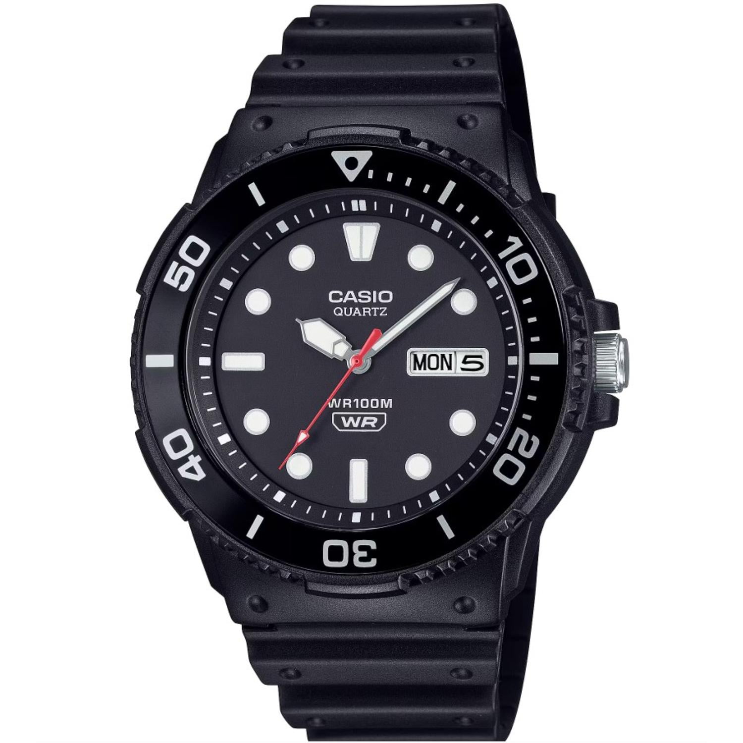 Casio MRW-210H-1 Original Black X-Large Dial Analog Mens Watch