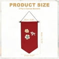 thumbnail image 2 of Uxcell 2Pcs Blank Canvas Banners, Pin Display Wall Banner for Home Decor Dark Red, 2 of 7