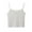 WHITE, variant on Women Tanks & CamisFloral Sleeveless Strappy Camisole Ruched Bust Frill Crop Cami Tops