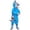a-Blue208, variant on FINALGANG Girls Boys Kids Shark Shaped One Piece Rainsuit With Cute Hood Button Closure Reflective Strip Waterproof Cute Bunny Style Rain Wear For Toddler Rainy Days Blue 6-8 Years