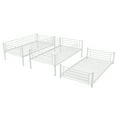 thumbnail image 5 of Triple Bunk Bed with Built-in Ladder, Bunk Bed Twin-Over-Twin-Over-Twin, Metal Triple Bunk Beds for Kids, No Box Spring Needed, Divided into Three Separate beds, 5 of 7