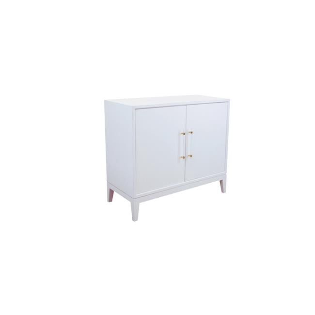 Best Master Furniture B1007 Orbis White Lacquer