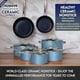 thumbnail image 3 of Set de utensilios de cocina Nuwave Healthy Duralon Blue Ceramic Antiadherente, 3 of 9