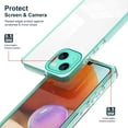 thumbnail image 4 of SaniMore for iPhone 14 Plus Case Ultra Slim Transparent [Never-Yellowing], Rugged PC & TPU Bumpers Cover Built-in Detachable Lens Protector Anti-Fall Shockproof Protective Shell, =Green, 4 of 8