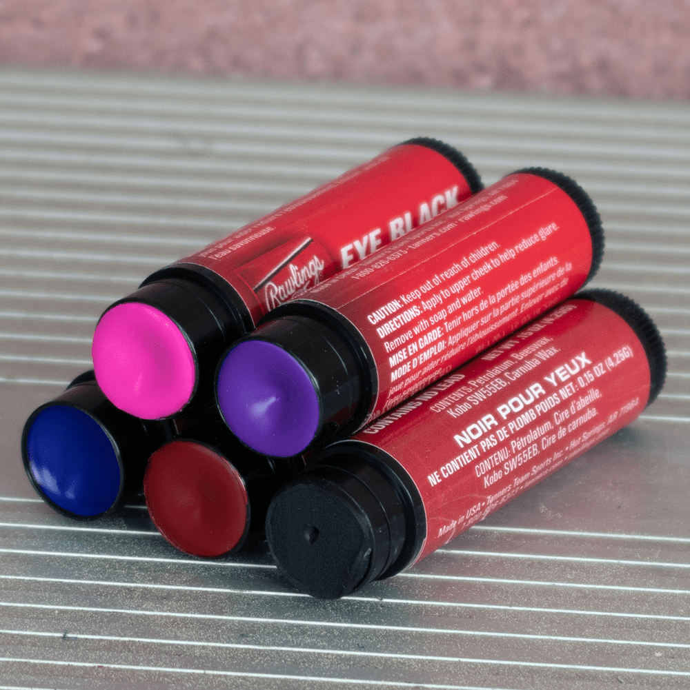 (3 pack) Rawlings Sporting Goods Rawlings Eye Black Stick Red