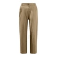 thumbnail image 6 of Women Capri Pants 2026 Summer Trendy Linen Cropped Trouser with Pockets Beach Casual Cruise Fashion Capris Clothes Camel L, 6 of 6