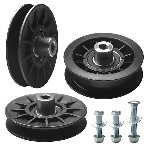 532194326 V-Groove Idler Pulley and 532194327 Flat Idler Pulley Kit for Riding Lawn Mowers, Replace
