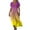Yellow, variant on Puntoco Summer dresses for women 2025 Women Short Sleeve Deep V-Neck Casual Long Dress Sexy Pleated Waist Maxi Dresses with Pockets Yellow XL(XL)